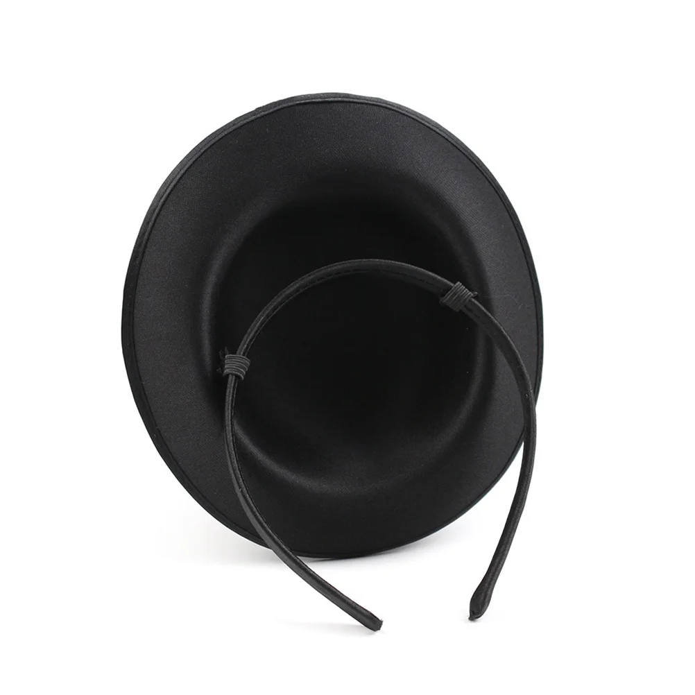 

Маленький вечерний цилиндр, черные банкетные шляпы для взрослых и женщин, аксессуар для праздничного костюма, легкий реквизит для фотосессии, сценический головной убор