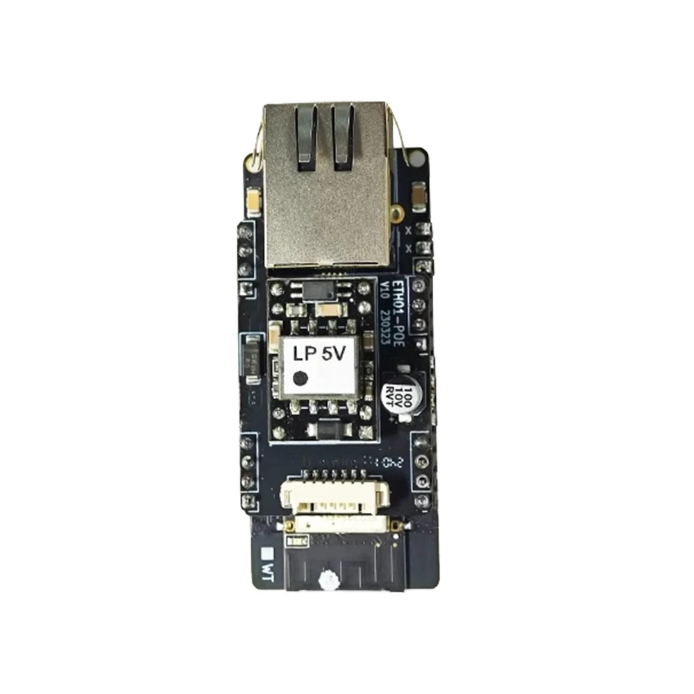 WT32-ETH01-EVO ESP32-C3 Ontwikkelbord Poe Module Embedded Seriële Poort Naar Ethernet Wifi Bluetooth Gateway Poe Voeding