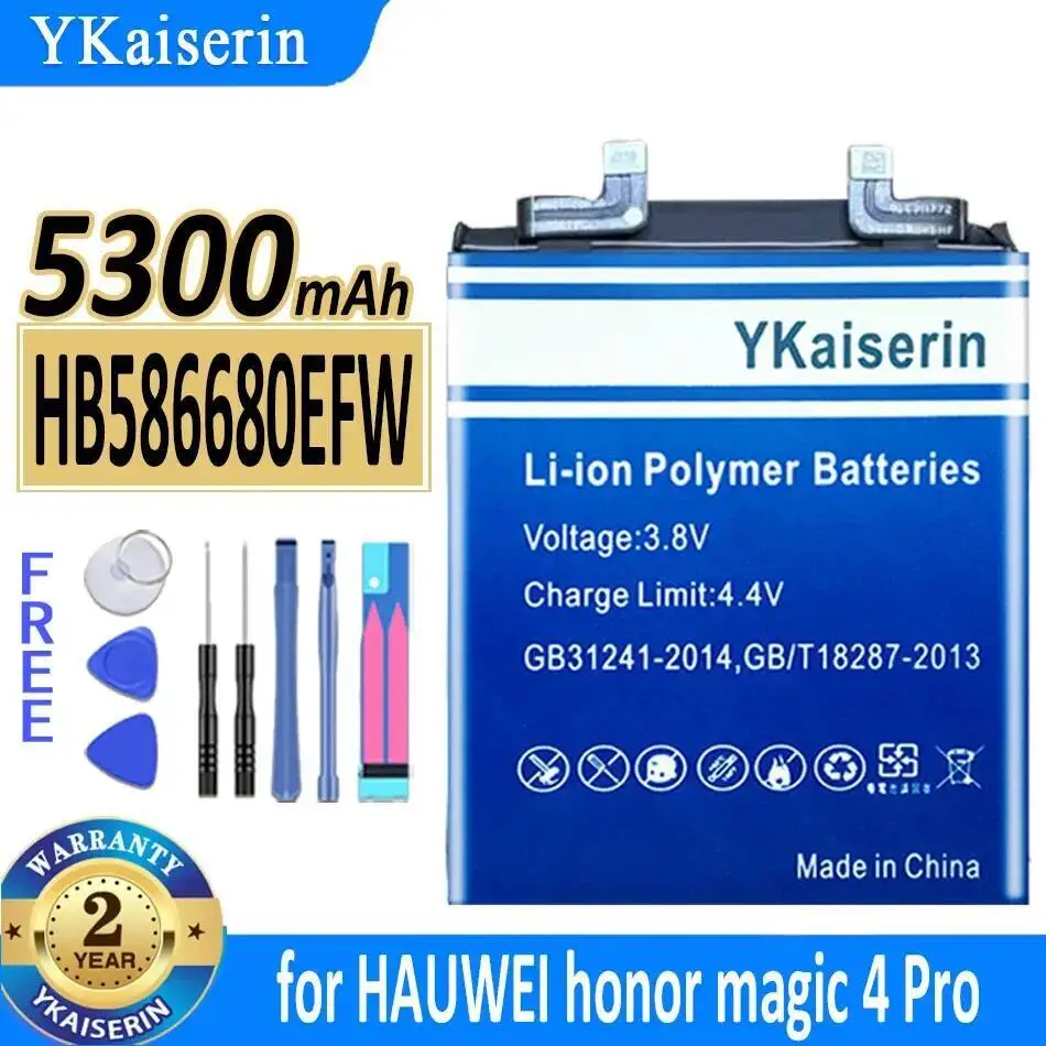 

HB586680EFW 5300Mah High Capacity For Huawei Honor Magic 4 Pro 4Pro Magic4 Mobile Phone Battery
