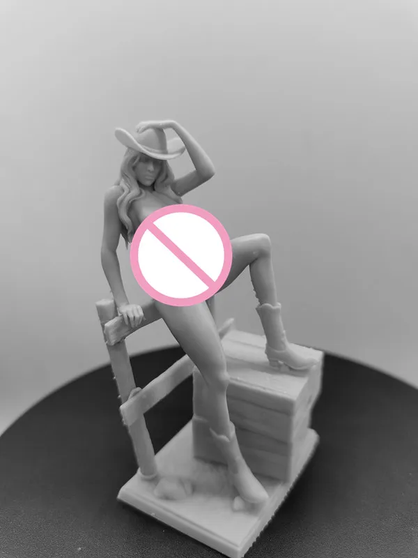 Figurka Minis zabawki chłopięce odlewanie ciśnieniowe 1/24 skala West Cowgirl Model z żywicy zestawy do budowania niezmontowane i niepomalowane Hobby Diorama