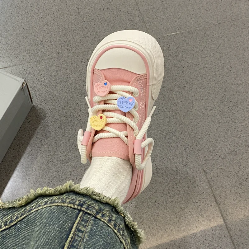 zapatillas Platform Vulcanized Shoes Women Autumn 2023 Trend Breathable Canvas Shoes casual sneaker Comfort Women Shoes tenis