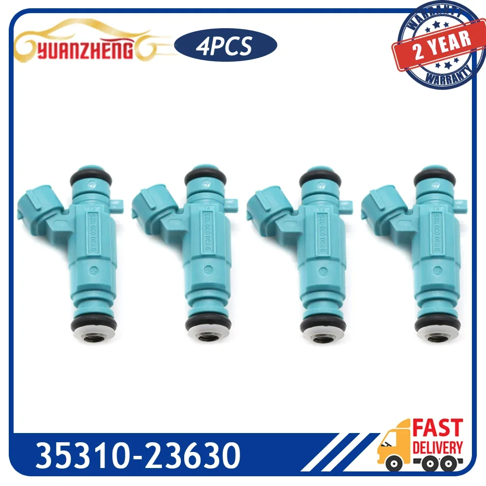 4x Car Fuel Injector Nozzle 35310-23630 For Kia Spectra Rondo Optima Sportage Spectra5 Hyundai Tiburon Tucson Santa Fe 2004-2010