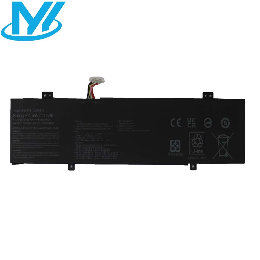 C31N1733 Laptop Battery Compatible with ASUS VivoBook Flip 14 TP412U TP412UA TP412FA TP412UA-IH31T TP412UA-EC059T TP412FA-EC551T