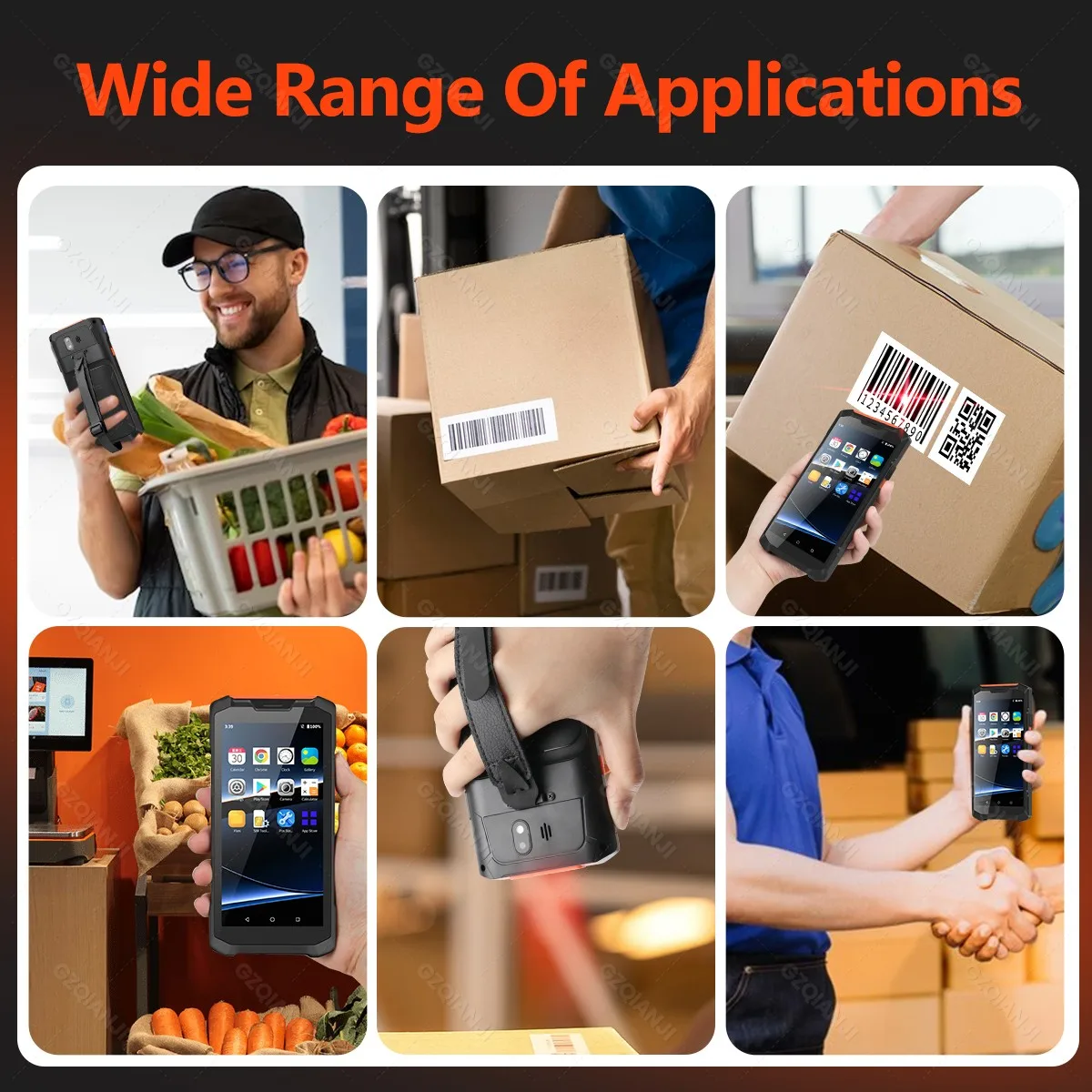 4G64G Android 11 PDA with 2D QR Barcode Scanner Reader NFC Wifi 5.5 inch Data Collector Wirless Mobile 4G Terminal Device