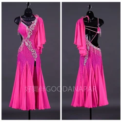 ballroom dance dress Costume Modern Competition Waltz Tango Ballroom Dance Dress Standard Girls Women dance dress GOODANPAR