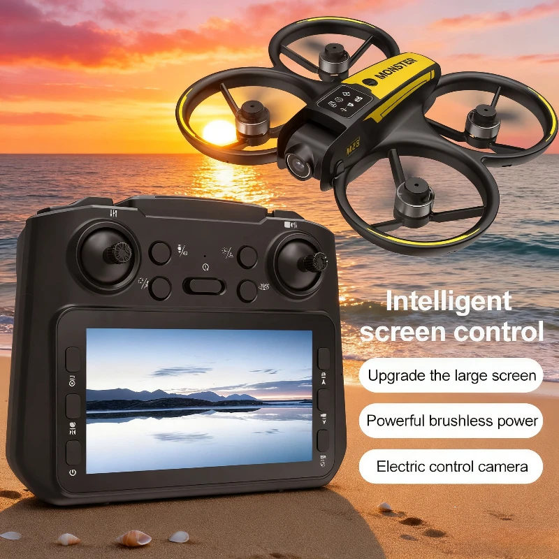 

Умный дрон M23 | 4,5-дюймовый сенсорный экран, EIS, защита от тряски, двойная камера | Бесщеточный двигатель, 4-стороннее избегание препятствий, идеальный подарок на праздник