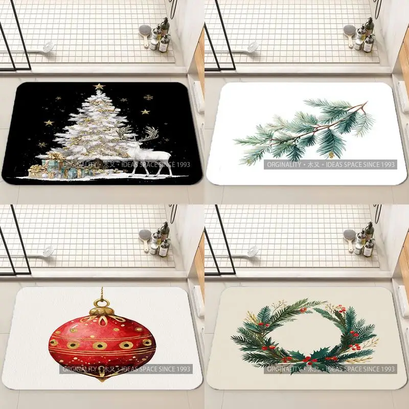 

Коврик с узором «Снежная деревня», украшение для гостиной, домашний диван, нескользящий ковер, кабинет, спальня, татами, детский мягкий напольный коврик