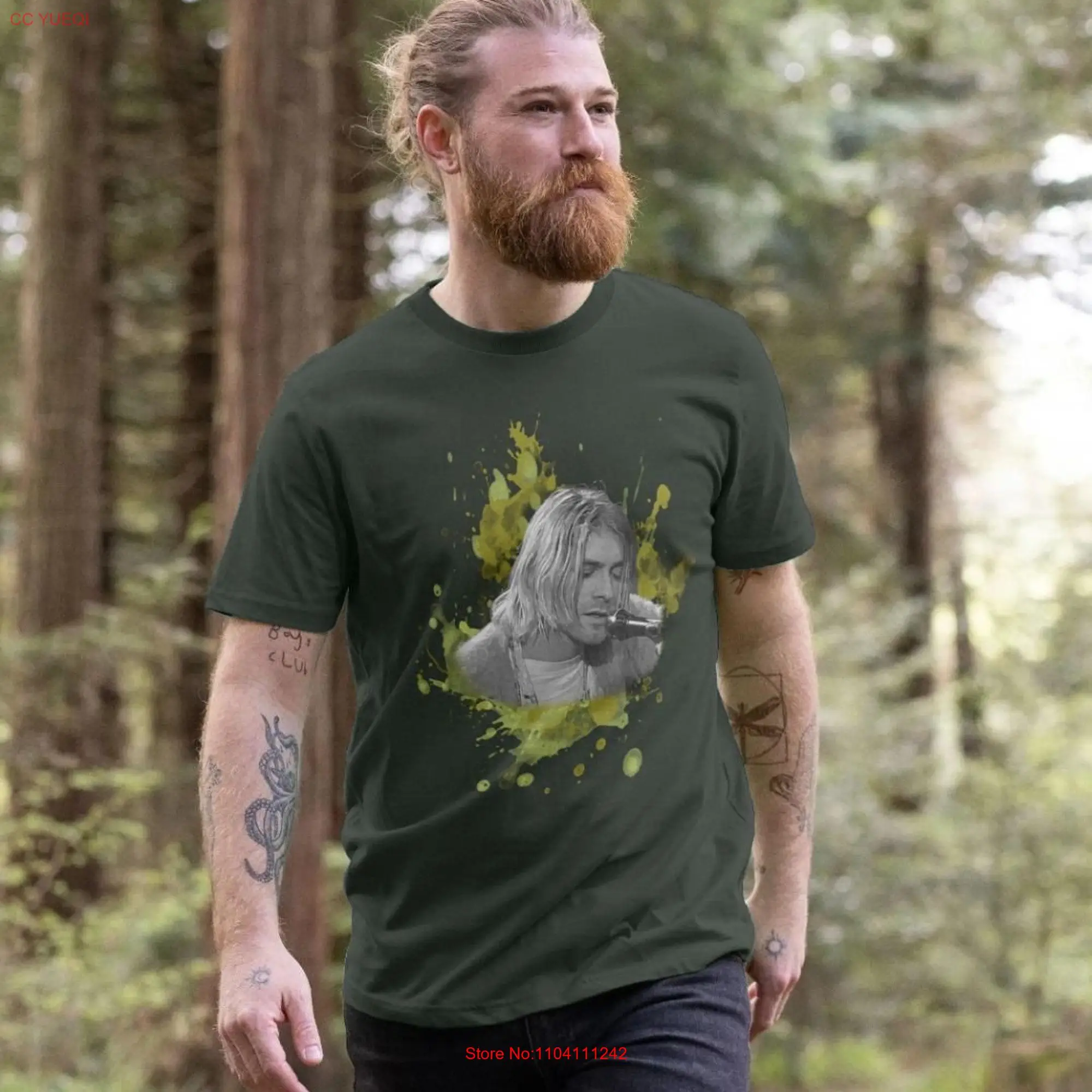 Men's Kurt T shirt long or short sleeves