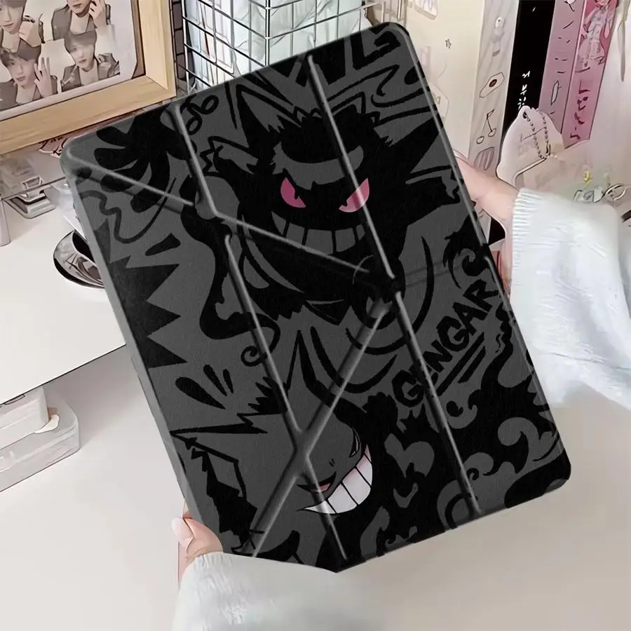 Pokemon Cool Gengar Tablet Case For iPad Air 4 5 M3 M2 1 2 M4 11inch Pro 11th 10th 9th 8th 7th 12.9inch Mini 6 7 Pro 2025 Holder