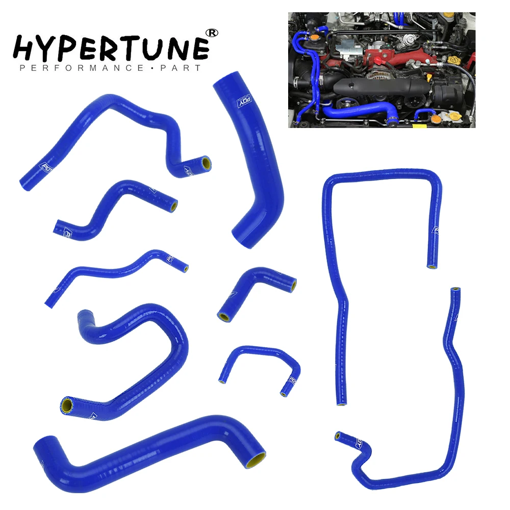 

10PCS Silicone Radiator Cooling Hose for 2001-2006 Subaru Impreza WRX 2.0T EJ205 EJ20 GDB GD With PQY logo