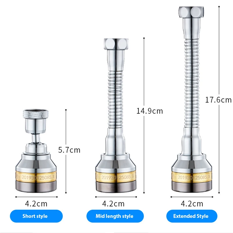 수도꼭지 버블러 익스텐더, 360 회전 주방, 범용 주방 수도꼭지, 깍지 통풍기, 절수 필터 샤워헤드, 3 가지 모드