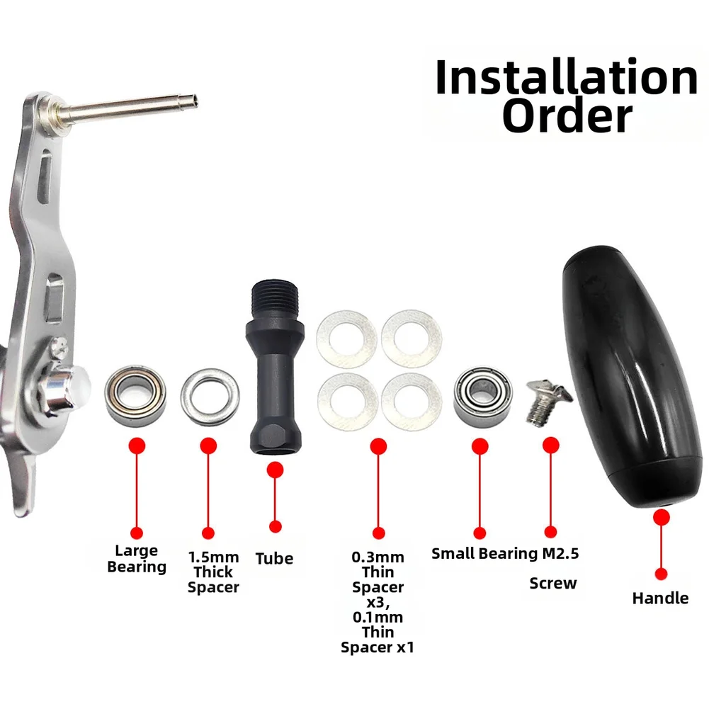 

Цифровой дисплей, ручка для катушки с ЧПУ, комплект из одной детали, прецизионная обработка, сменная рукоятка, аксессуар для ремонта рыболовного снаряжения