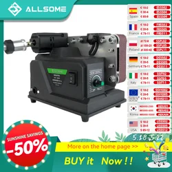 Allsome ๋ฏธ๋ ๋ฒจํธ ์๋ฉ๊ธฐ, 180W ์ ๊ธฐ ์๋ฉ๊ธฐ, 533x30mm ์๋ฉ ๋ฒจํธ 10 ๊ฐ ํฌํจ, Makita 18V ๋ฐฐํฐ๋ฆฌ์ ์ ํฉ