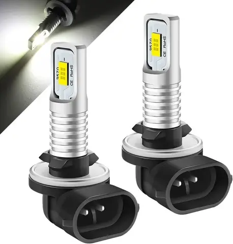 2개 H27 881 880 3570 LED 안개등 운전 전구 DRL 6000K 흰색 슈퍼 브라이트 12V 24V