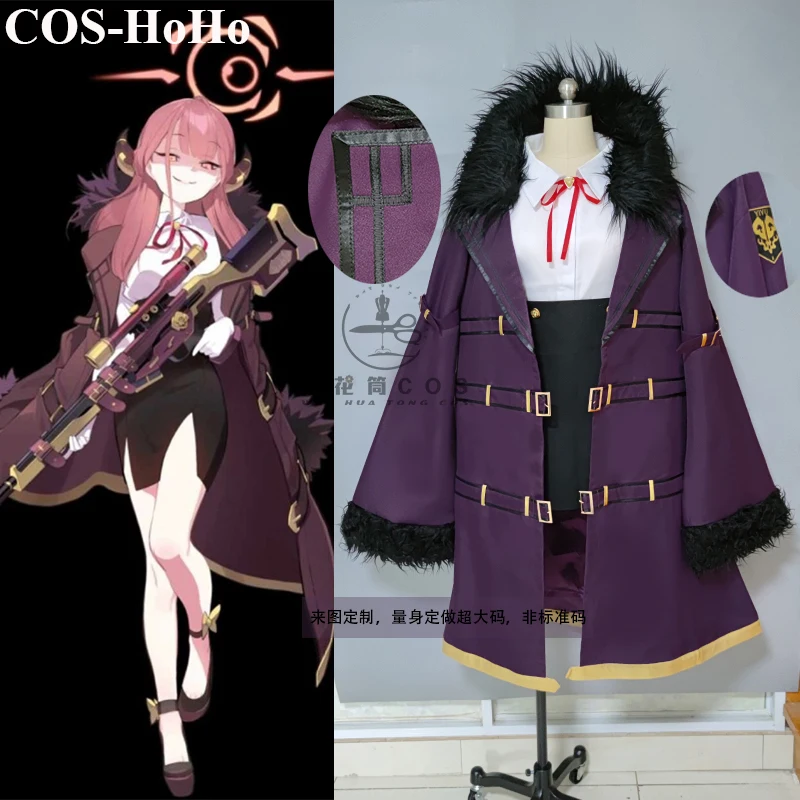 

COS-HoHo Anime Blue Archive Rikuhatima Aru Game Suit Gorgeous Uniform Cosplay Costume Halloween Carnival Party Outfit Women