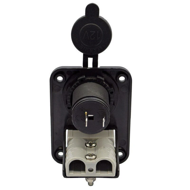 Anderson Stecker C-Igarette Leichter Buchse Ladegerät Flush Mount Einbau Platte für Caravan Camper Boot Lkw