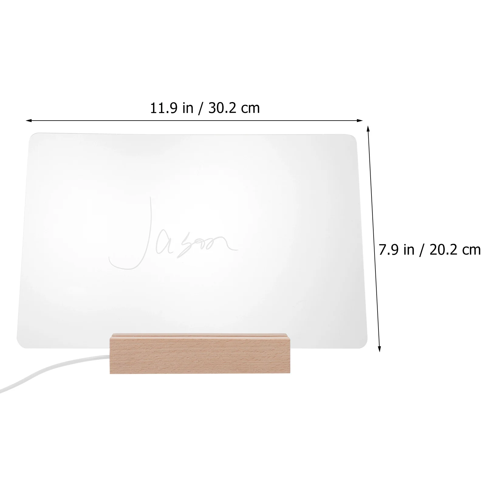 1Set Acrylic Message Board Practical Transparent Writing Board Erasable Clear Desktop Home Shop School Home Desktop Decor