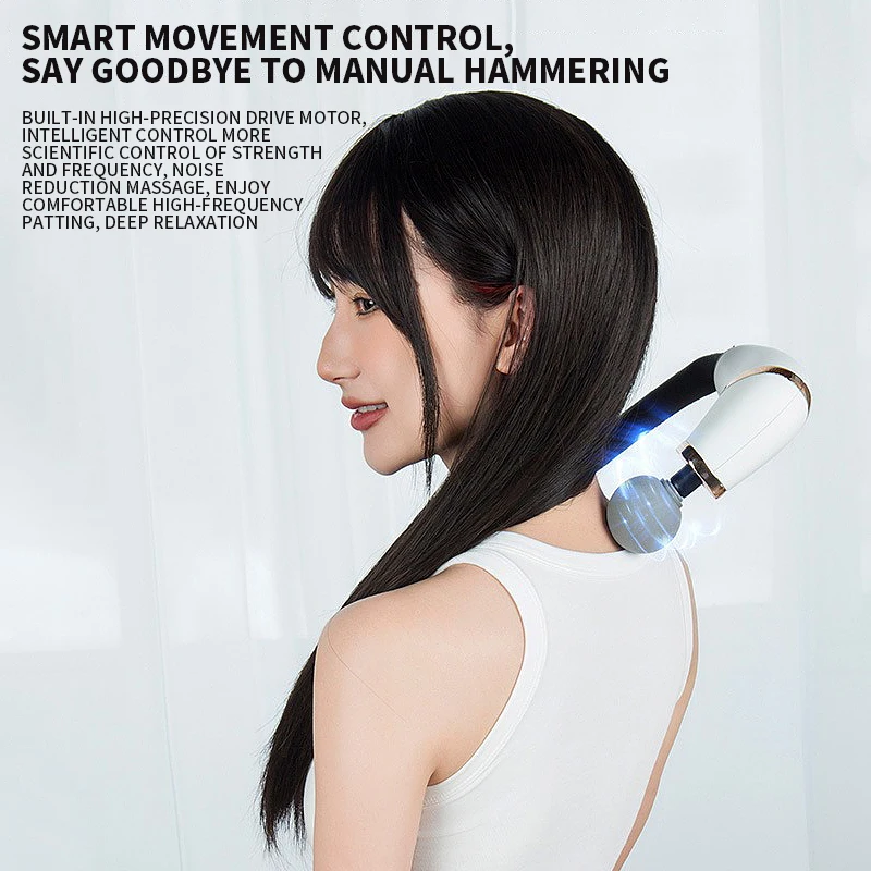 

Ручной пистолет для мышц, локтей, фасций, массажер для глубокого тела для спины, шеи, ног, домашнее массажное оборудование с регулируемой скоростью