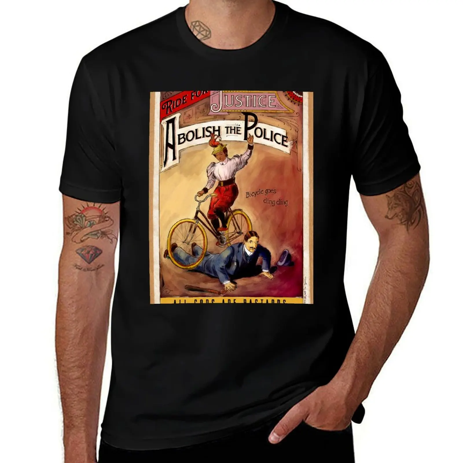 

Ride for Justice - Abolish the Police T-Shirt man t shirts high quality luxury brand cotton t shirts high quality