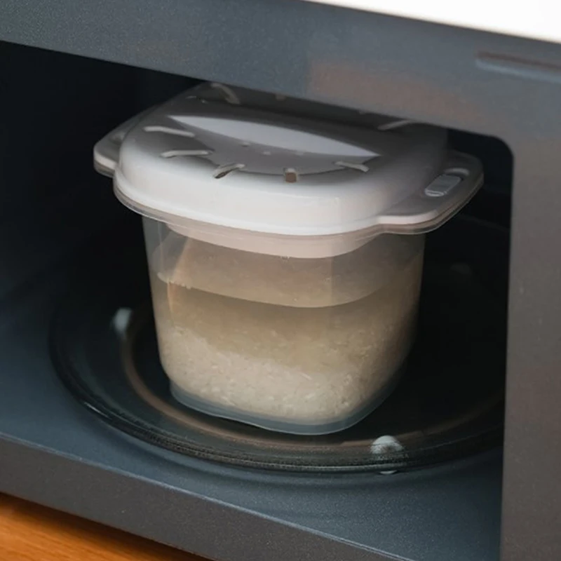 Microwave Oven Rice Cooker Multifunctional Steamer Soup Cooking Bento Lunch Box