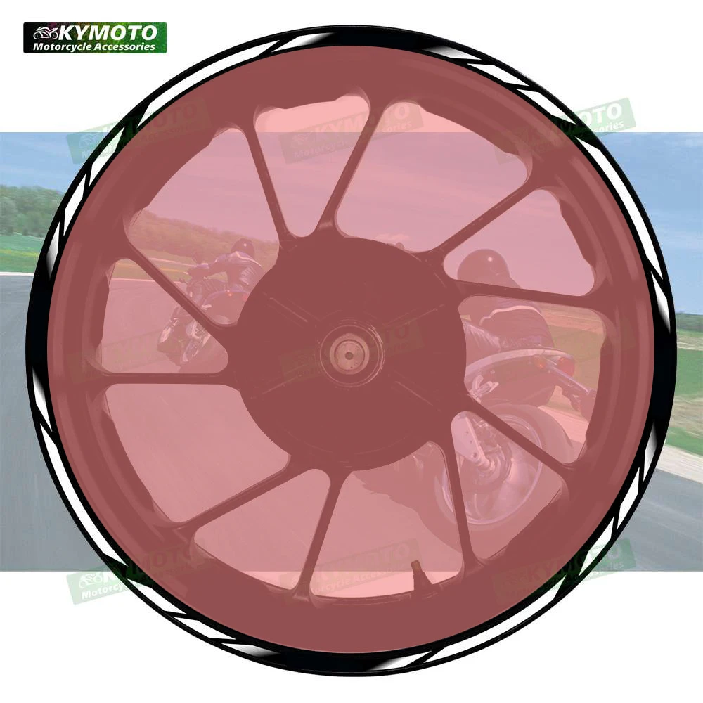 

For Z400 ZX-25R 10R 5R 7R motorcycle accessories 17 inch front and rear wheel decals fairing wheel hub rim reflective stickers