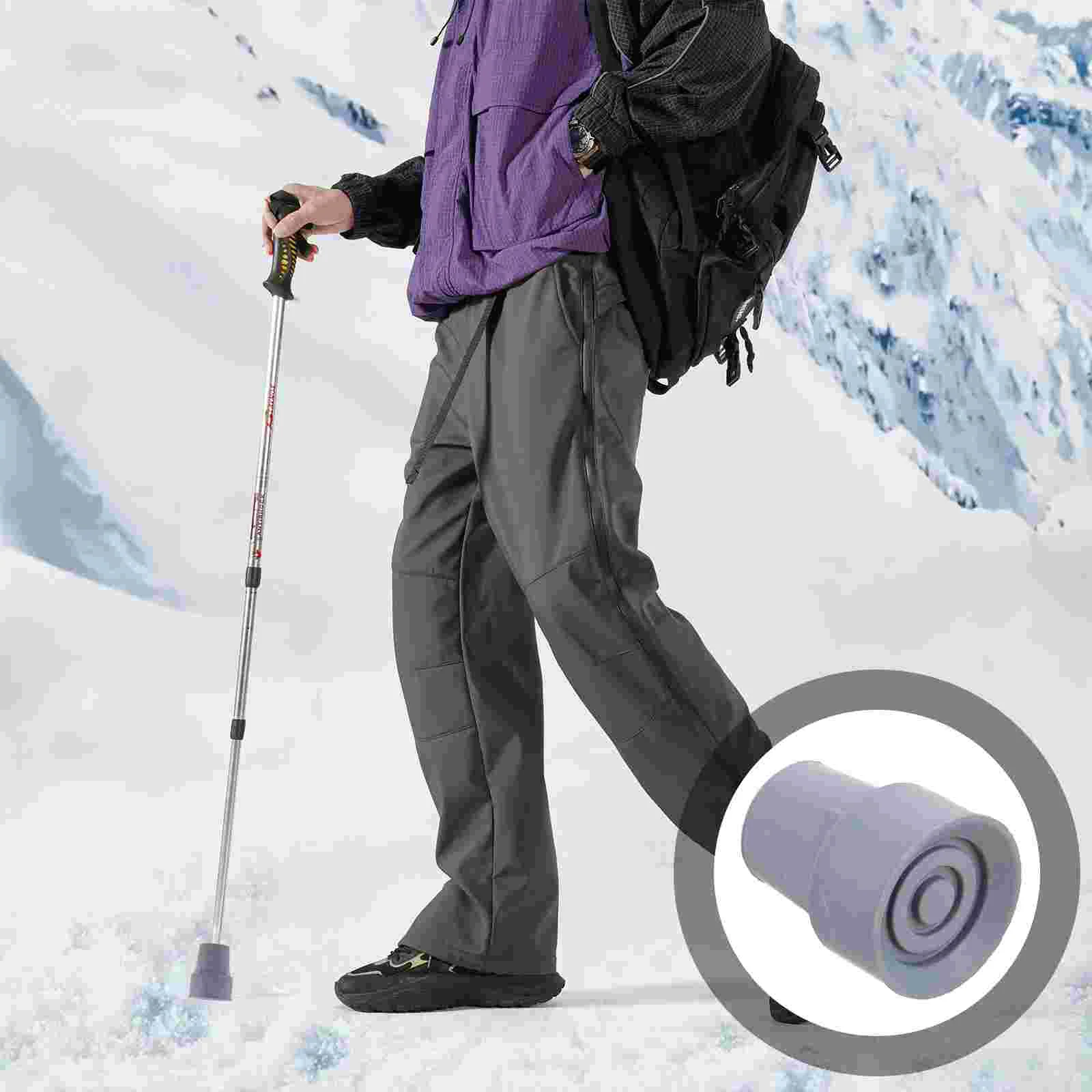 

Crutch Base Walker Accessories Feet Covers Cane Grey Crutches Replacement Parts