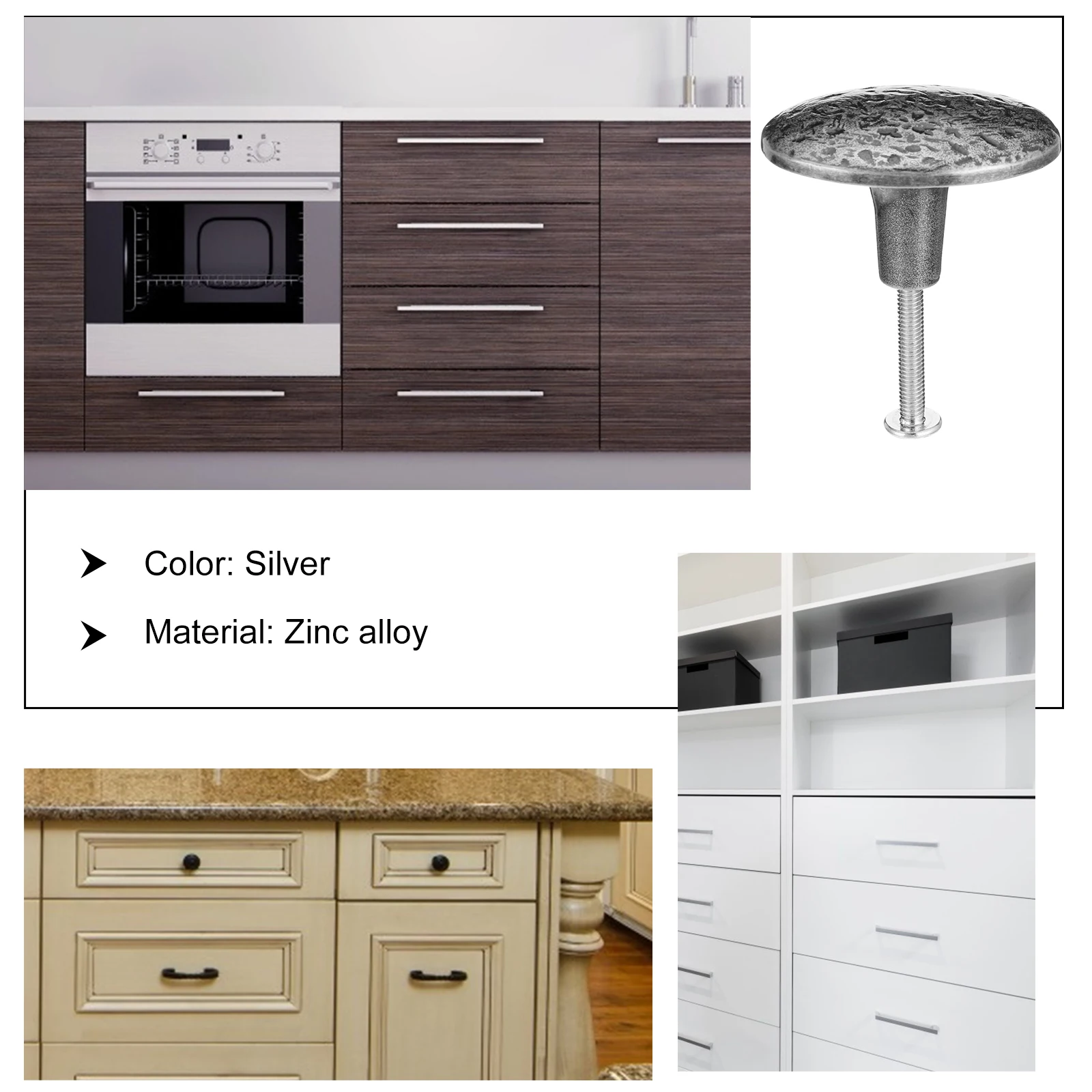 

Cabinet Door Knob Wardrobe H Single Hole Knob Zinc Alloy Drawer Knobs Suitable For Cabinets Desk Drawers Wardrobes Shoe