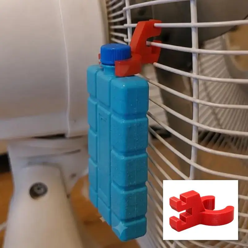 4 Stück Lüfterclips, wiederverwendbare Eisbeutel-Befestigungsklammern, universelle, an Lüfter montierte Eisbeutelhalter, geeignet für Luftkühlung, Sommer – Detail 2