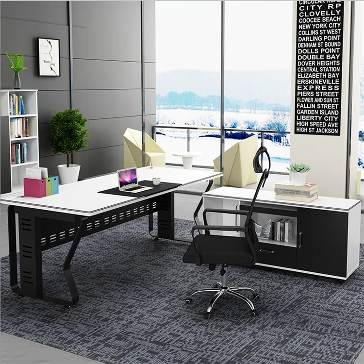 Modern Manager Staff Desk New Office Single Belt