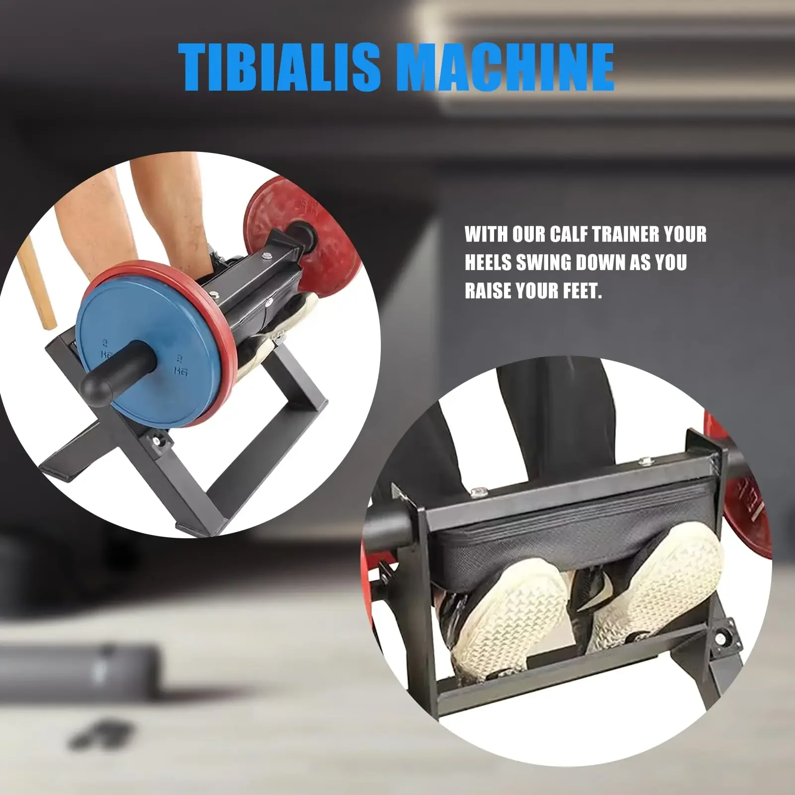 Adjustable Calf Raise Machine Leg Workout Equipment for Home Gym Fitness,Strengthen Tone Calf&Shin Muscle Trainer with Stretch