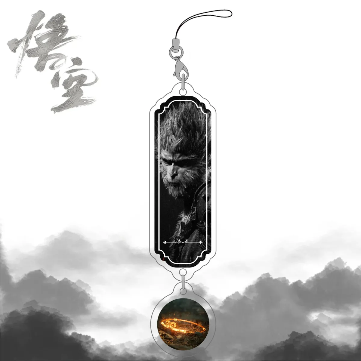 Game Black Myth Wukong Acrylic KeyChains Pendants Action Figure Peripherals Bags Hanging Decoration Handsome Mobile Phone Gifts