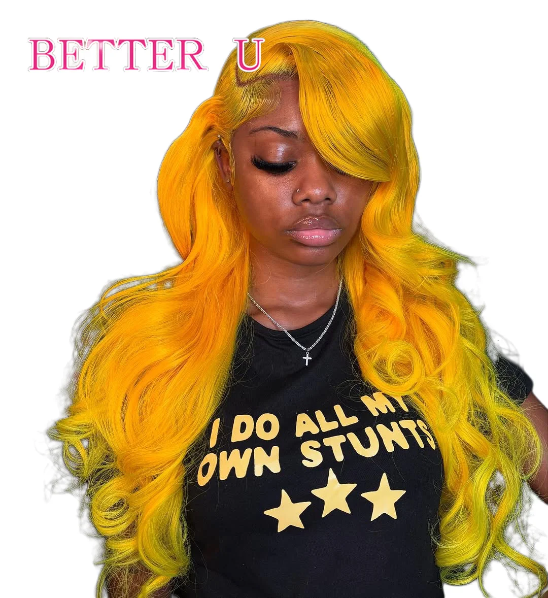 13x6 желтый прозрачный парик из натуральных волос на кружеве для женщин