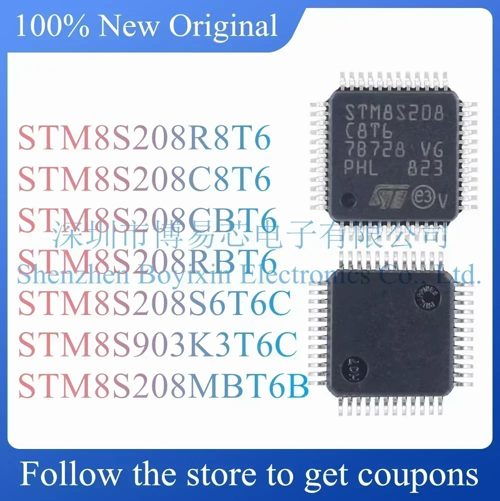 

STM8S208R8T6 STM8S208C8T6 STM8S208CBT6 STM8S208RBT6 STM8S208S6T6C STM8S903K3T6C STM8S208MBT6B Standard version