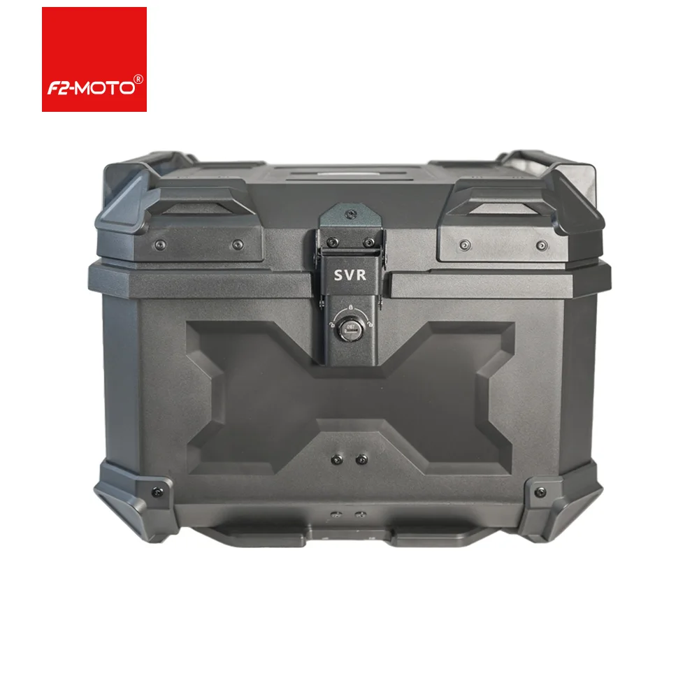 45L-X Motorcycle Top Box | PP Material | Single Lock Design | Large Capacity Tail Trunk