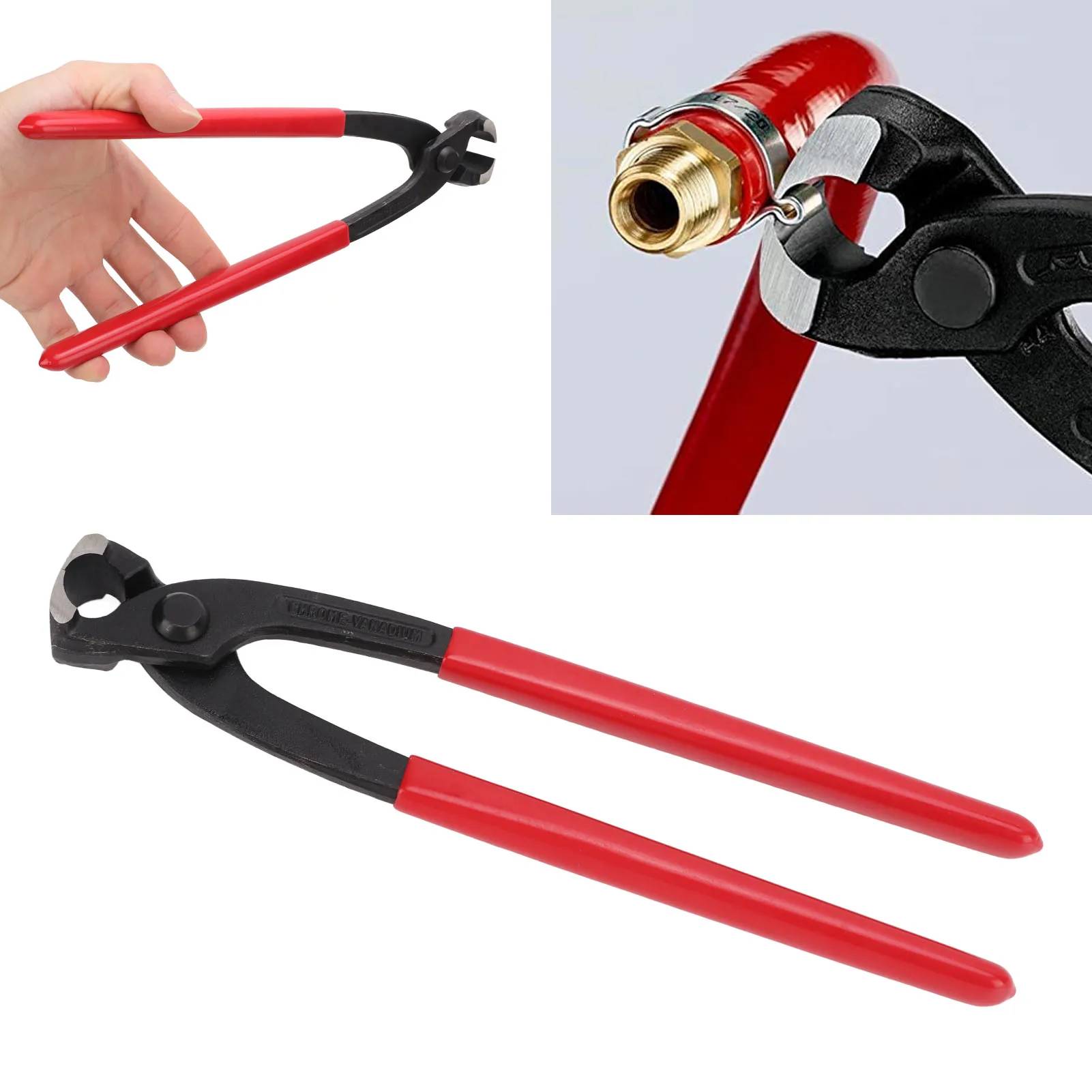 

Ear Clamp Pliers Ear Hose Clamps Pincer Multipurpose Nail Puller Car Repair Tool for Securing Pipe Plumbing