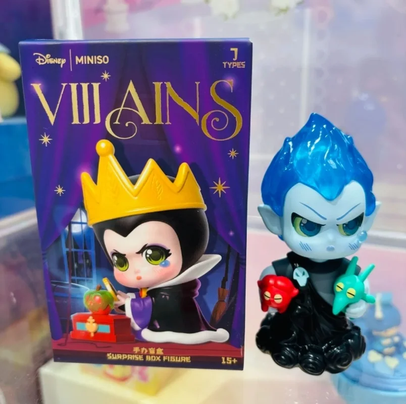 Original Villainous ตัวละครคอลเลกชันรูป Series กล่องตาบอดอินเทรนด์ของเล่นเด็กเครื่องประดับตุ๊กตาน่ารัก Queen แม่มดของขวัญวันเกิด