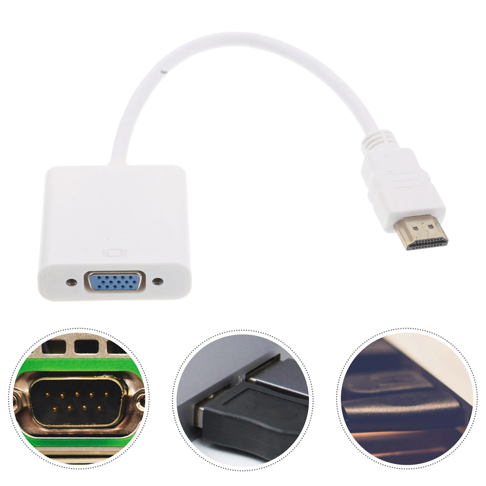 

Hdtv to Vga Video Conversion Cable Adapter Highdefinition Image Transmission Stable Signal Home Theaters Conference Rooms