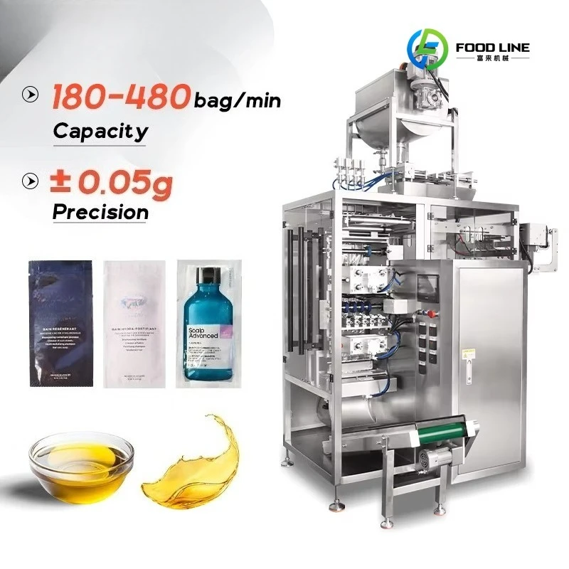 FL Customized Manual Semi-Auto Seal Multi-Lane Liquid Packing Machine for Soap & Washing Liquid Paper Packaging Easy to Operate