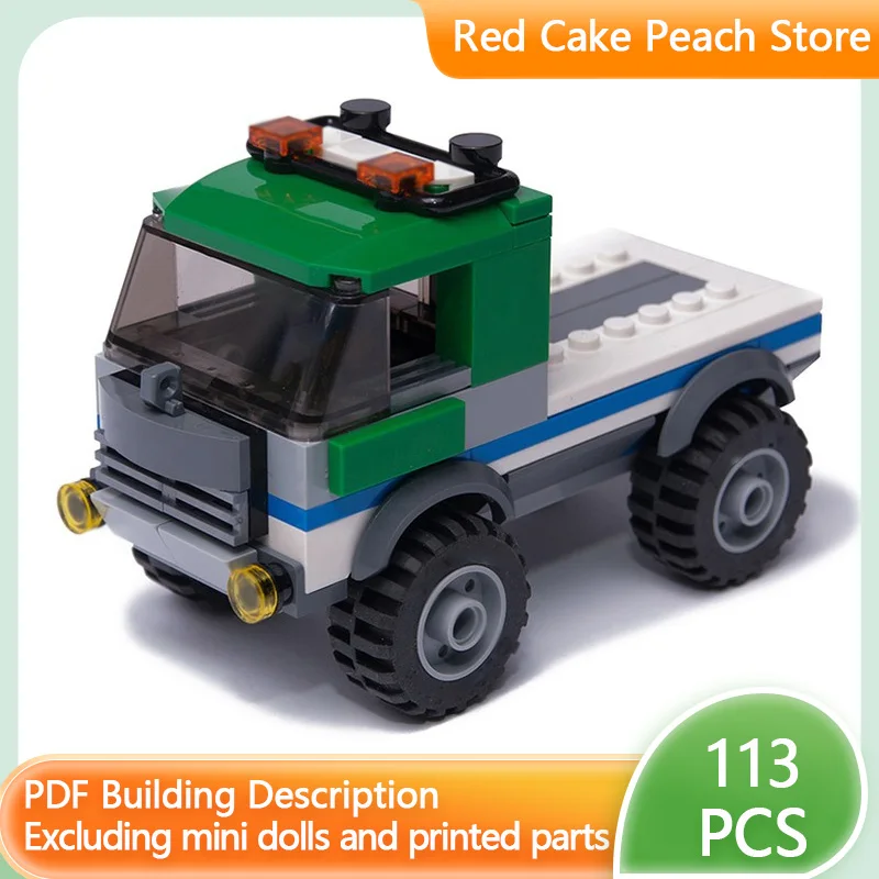 

City Car Model MOC Building Bricks Trailer Truck Transport Modular Technology Children Holiday Gifts Assemble Toys Suit