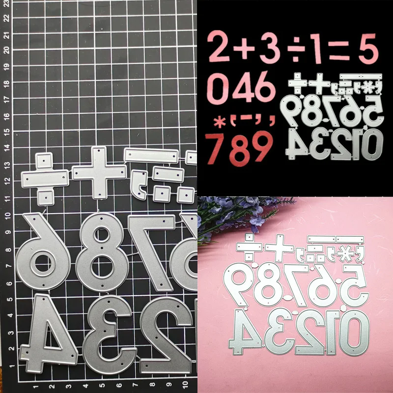 Numeral Metal Cutting Dies Stencils For DIY Scrapbooking Decorative Embossing Handcraft Template