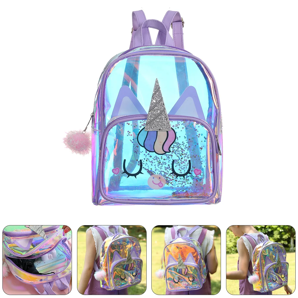 Mini Backpack Girls Travel Bag Gift Kindergarten Schoolbag Purple Kids Adorable Child