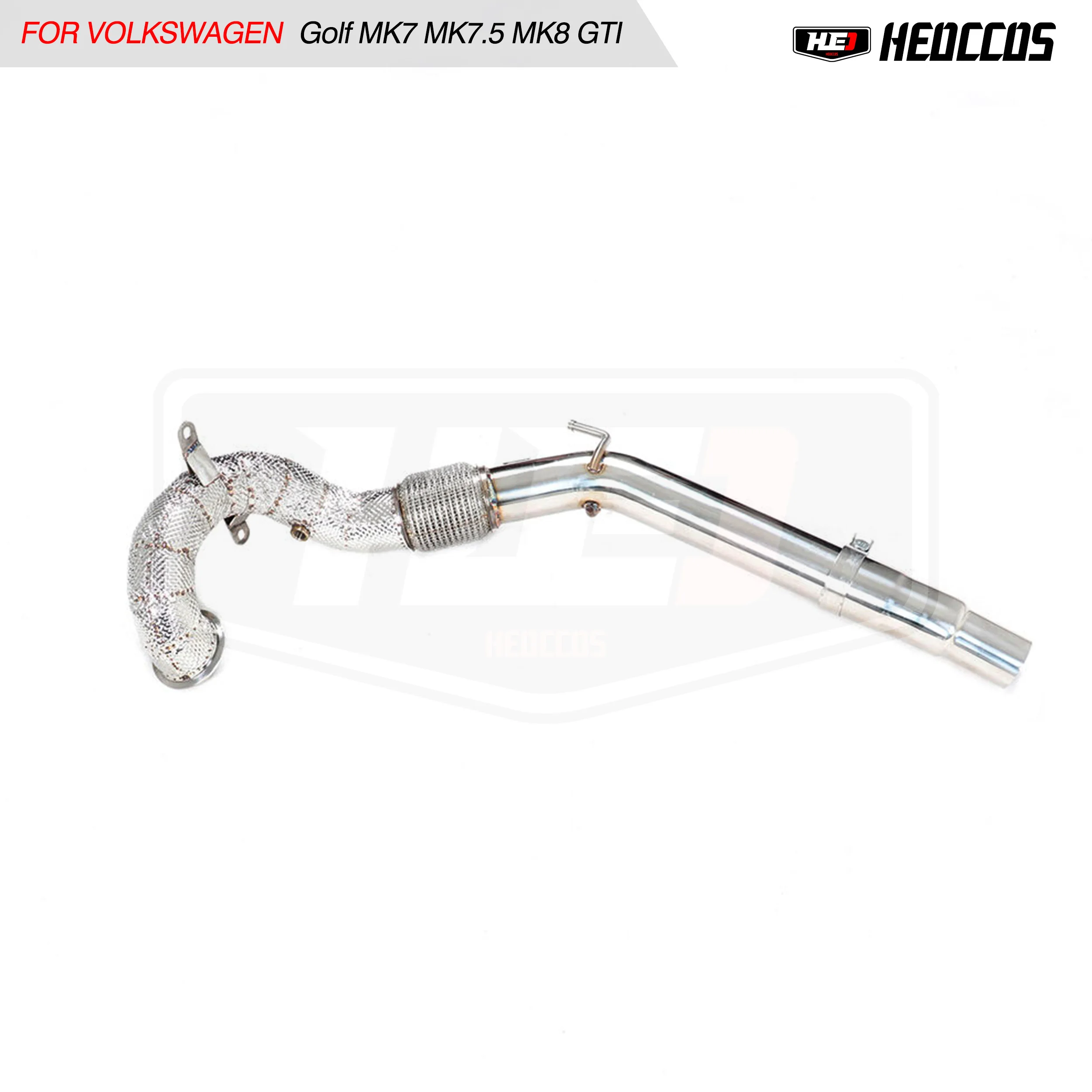 HEO exhaust For Volkswagen Golf Mk7 MK7.5 MK8 GTI A3 2.0T exhaust manifold downpipe converter header with cat pipe