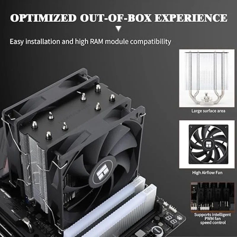 مبرد وحدة المعالجة المركزية Thermalright Assassin X 120R SE PLUS 1550RPM 120mm PWM مروحة هادئة لمبرد الهواء AM4 AM5/Intel 1700/115X/1200 SE ARGB