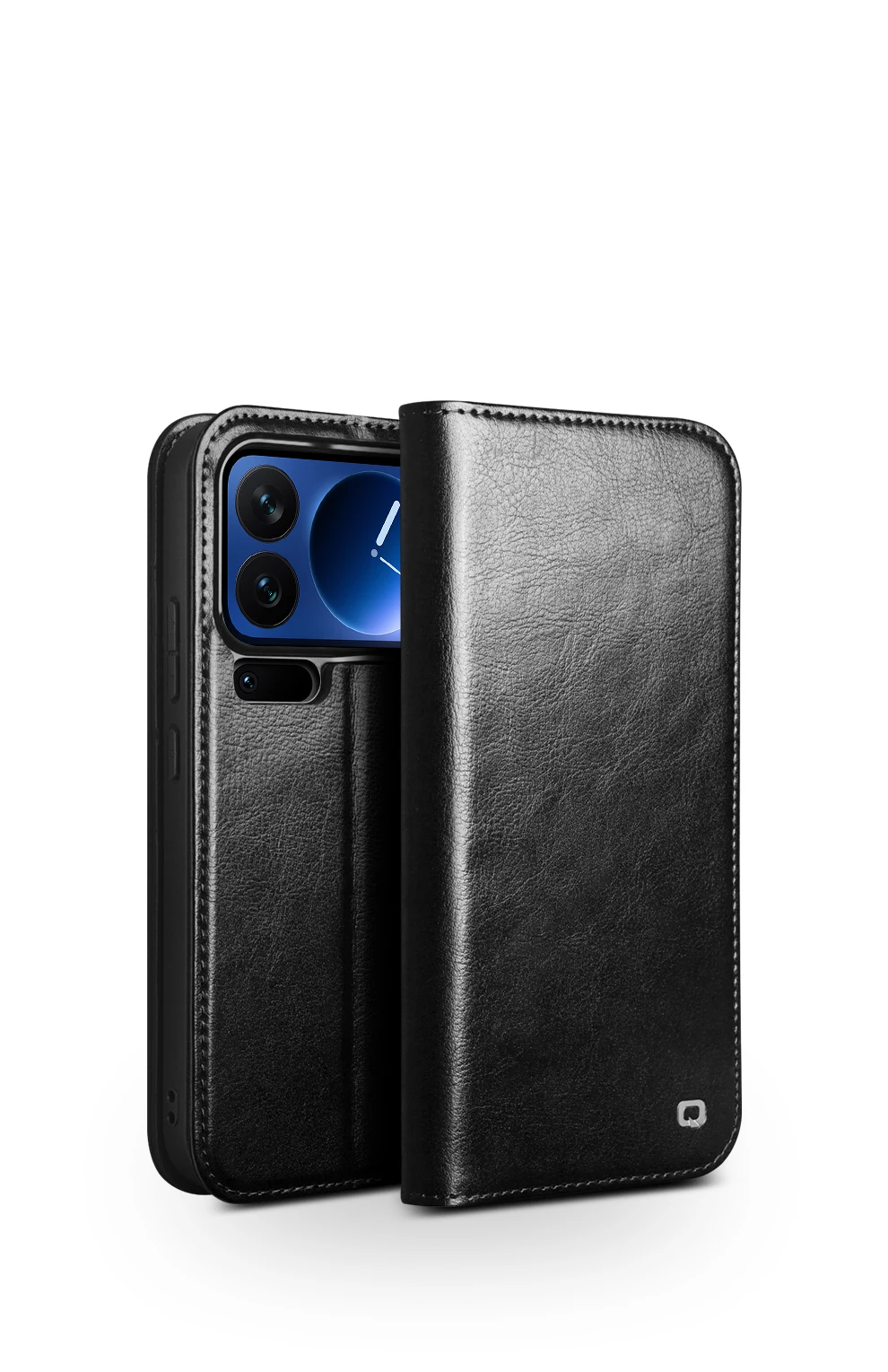 

Qialino Real Flip Leather Phone Cover For Xiaomi Mi 11 10 Mi11 Pro Ultra Business Card Slot Wallet Pocket Function Phone Case