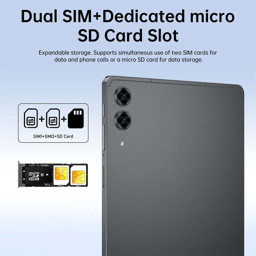 الإصدار العالمي S10 Ultra Tablet PC الأصلي Android 15 Game Tab 10000mAh 22GB + 2TB أقراص 5G ثنائي الشريحة WIFI للأطفال الأطفال #5