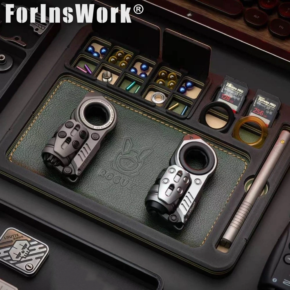 ROGUE EDC Leather Mat Working Tray For Fidget Toys DIY Accessories view 5
