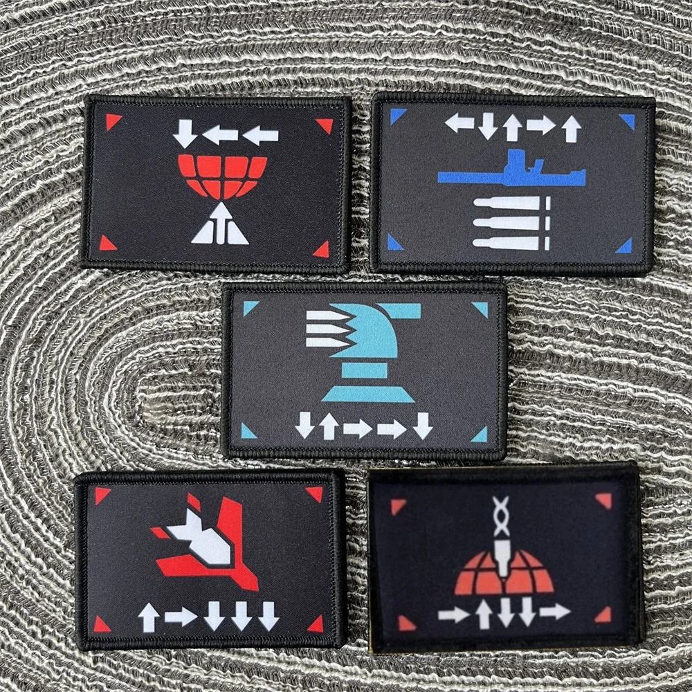 

Super Earth Printing Patch for Clothes Hook & Loop Railgun Hits Emblem Tactical Military Backpack Patches Applique for Clothing