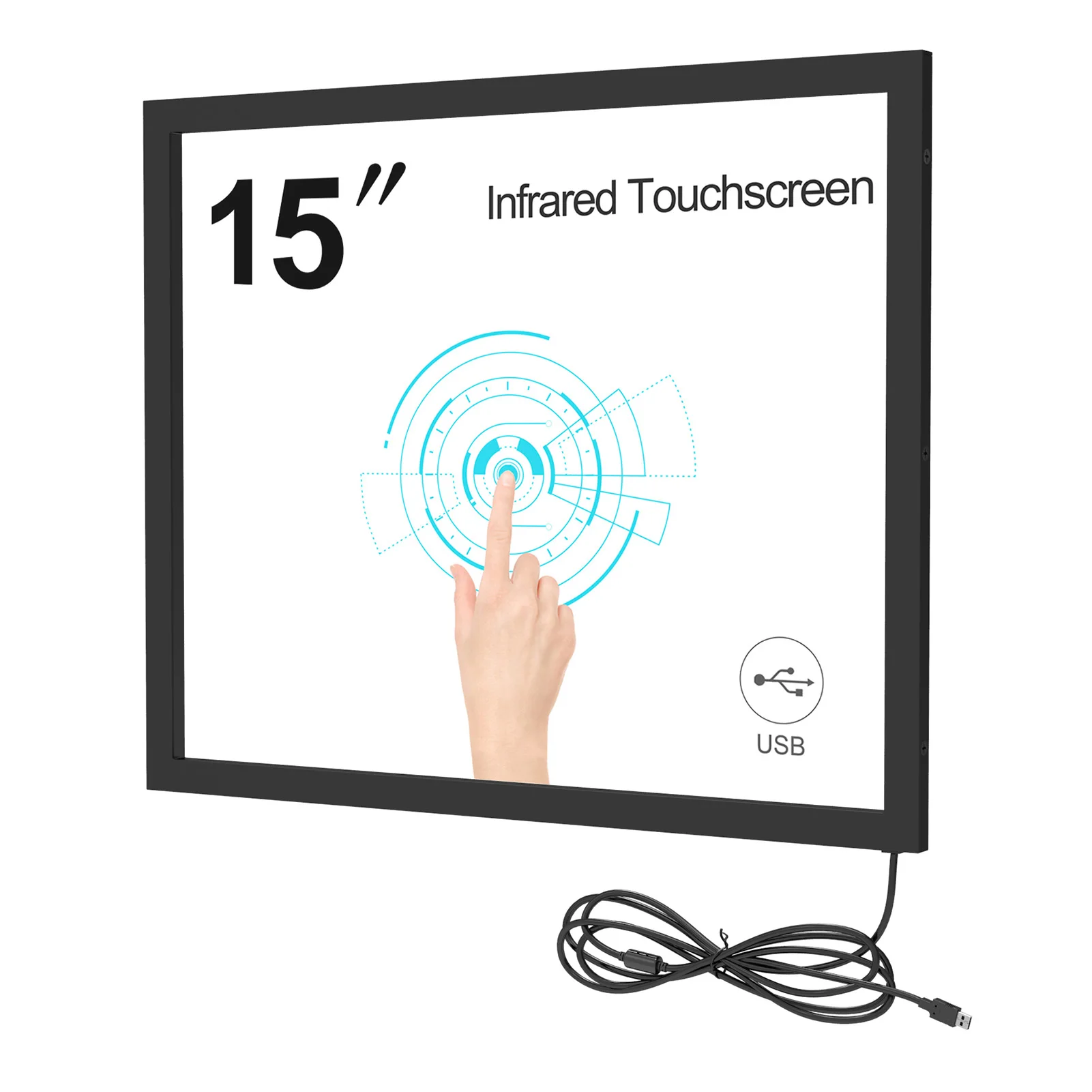 Infrared Touch Frame USB Interface Plug and Play Interactive IR Touch Screen Overlay for Touch Whiteboards Digital Signage Kiosk