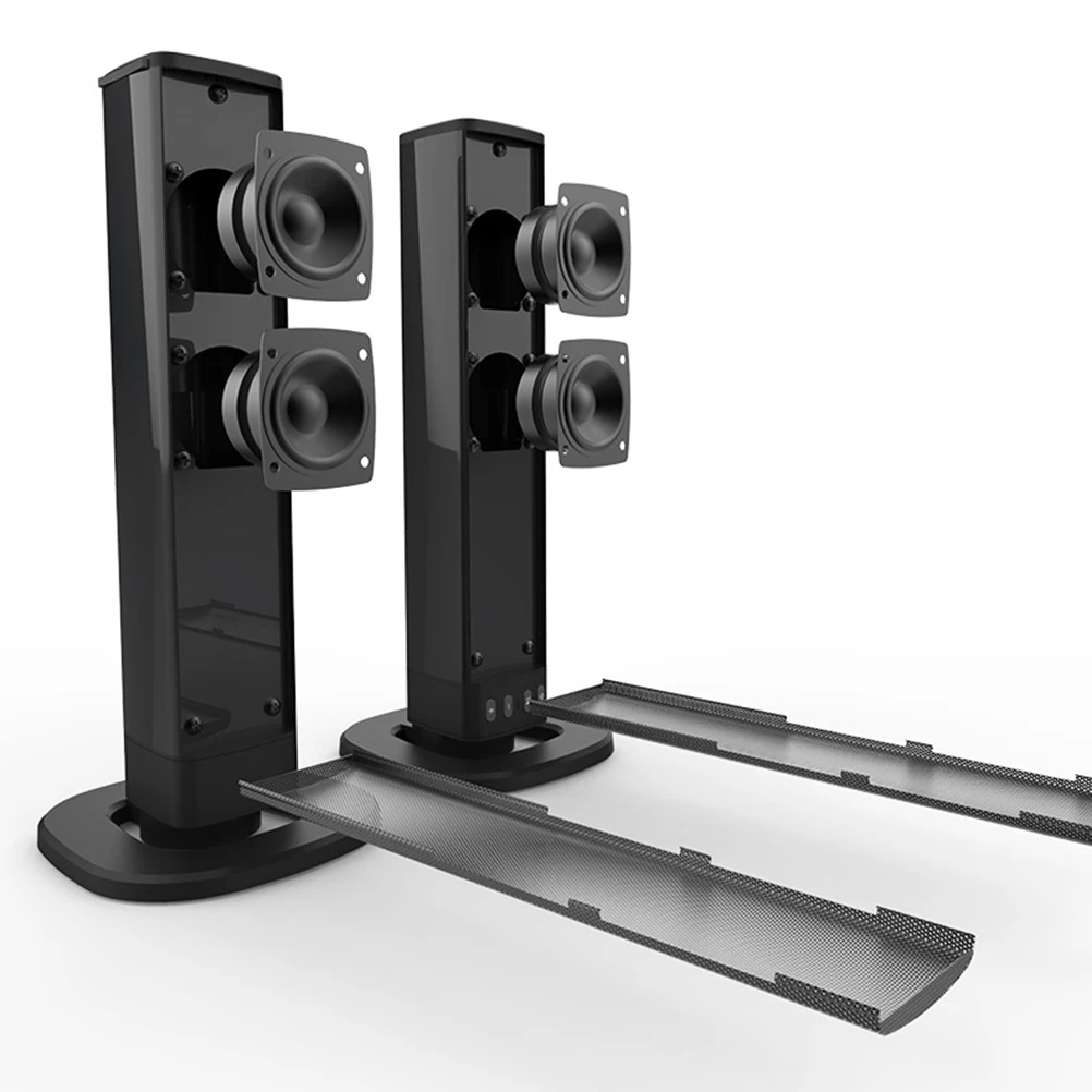 

1Set Speaker Portable Stereo Sound Black Supports Wireless Subwoofer Speaker Bass Wireless for Party Travel Hiking