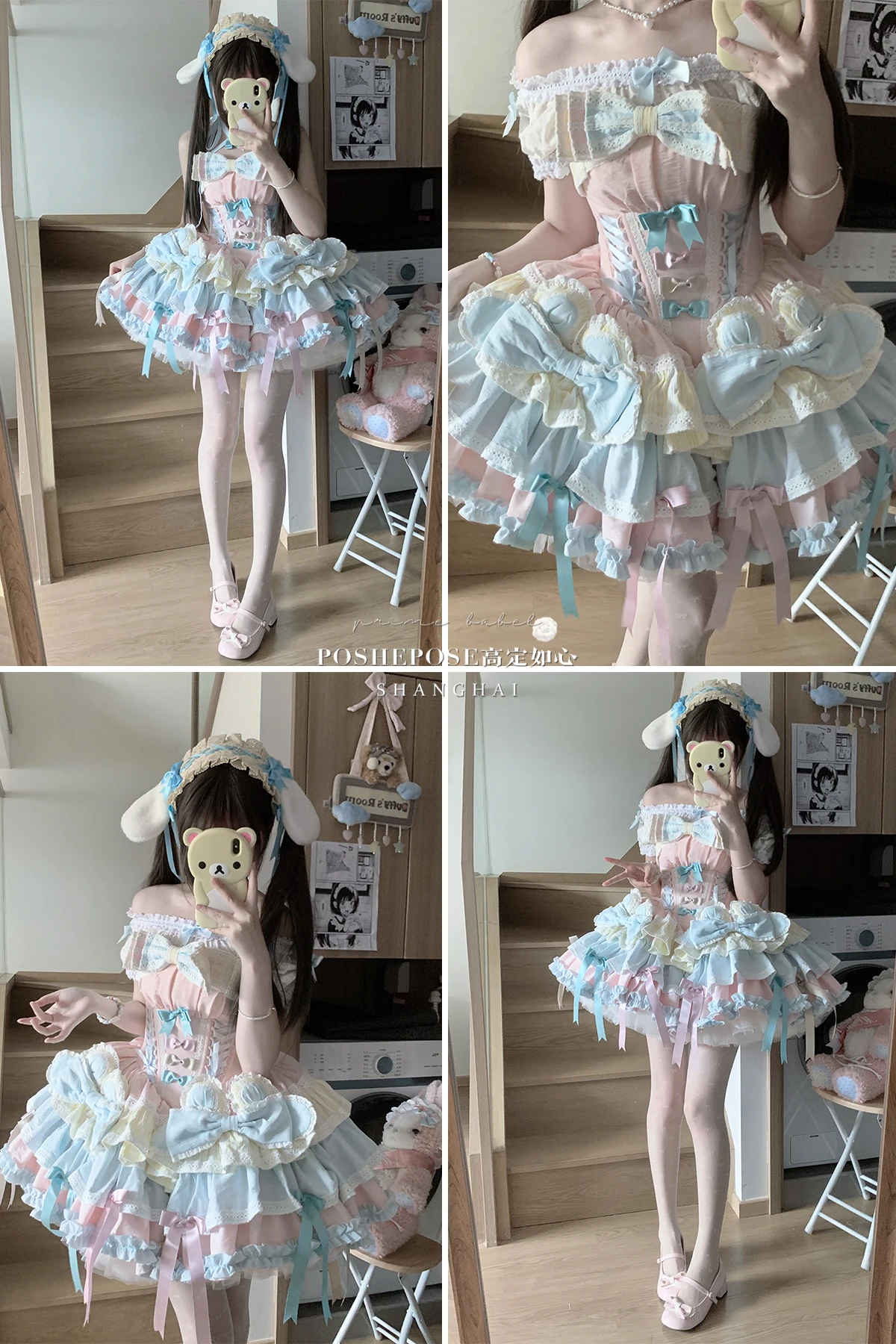 Vestido sem alças para meninas, amarelo, rosa, azul, patchwork, bolo, vestido para mulheres, verão, mini vestidos, fita de cetim